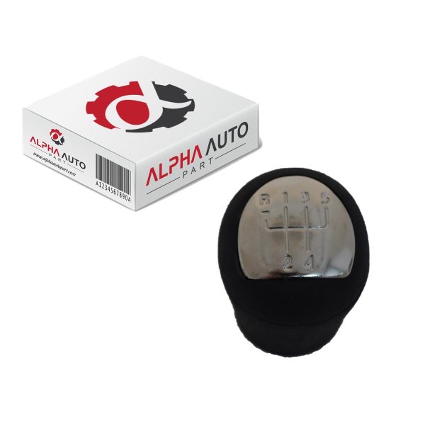 Renault Clio , Kangoo ,Twingo , Dacia Logan için Vites Topuzu -  Siyah Krom