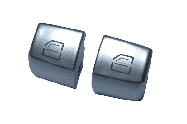 Couvre-bouton en verre pour Mercedes C Classe W205, W253, W222- 2 pièces