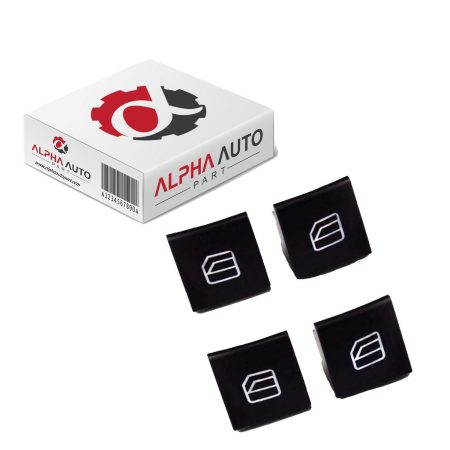 4 Adet Mercedes A Class W169 (2004-2012) için Cam Düğmesi Kapağı